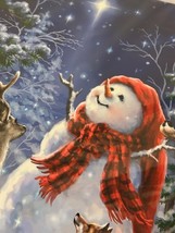 New Large Snowman Heaven and Nature Sing Fully Illuminated Led Wall Art image 4