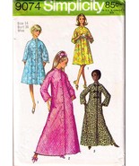 Misses&#39; Robe Vintage 1970 Simplicity Pattern 9074 Size 14 - $12.00