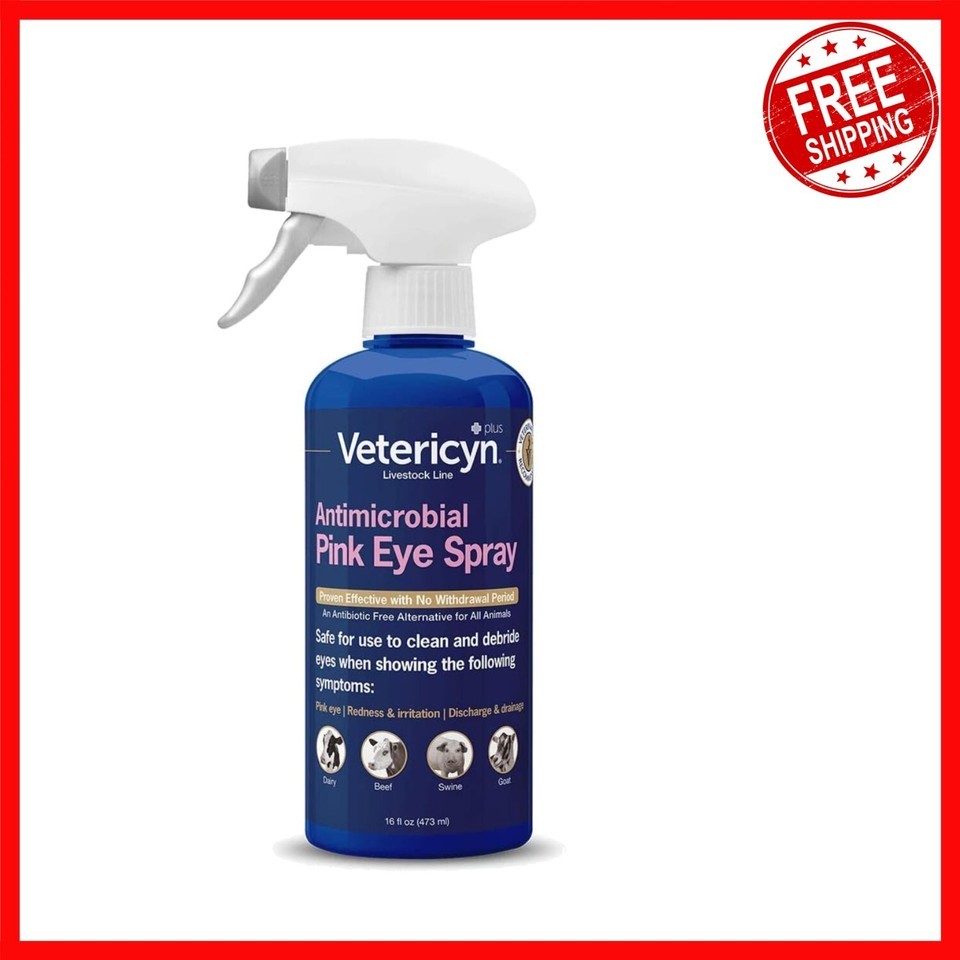 Safe Pink Eye Treatment Spray for Livestock - Fast Conjunctivitis Relief... - $55.43