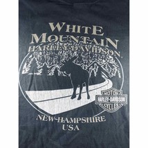 Harley Davidson Mens Large Rally In The Valley 2009 White Mountain NH T Shirt - $17.54