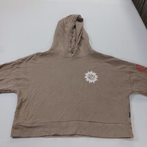 RVCA RN#99064 Women's Tan/Beige Cropped Hoodie Pullover Sweatshirt Size Small image 13