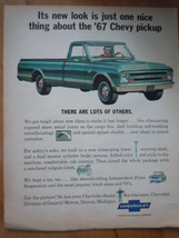 ‘67 Chevy  Pickup Print Magazine Advertisement  1967 - $5.99