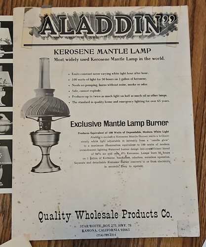 Aladdin Lamps Catalog Lot Newsletters Book the Magic Name in Lamps JW Courter Item image 9