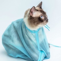 Mesh Cat Grooming Bathing Bag - £12.48 GBP