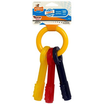 Nylabone Just for Puppies Teething Chew Toy Keys Chew Toy Keys Bacon 1ea/Medium/ - £17.37 GBP