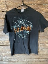 Def Leppard 2015 Tour Shirt Mens Size Medium Black Rare Short Sleeve  - $24.70