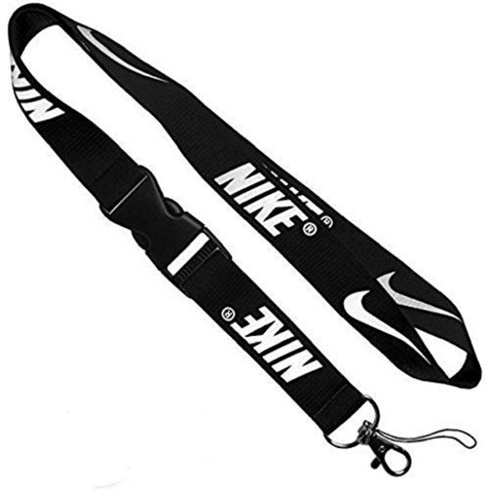Primary image for Black Nike Lanyard Keychain ID Badge Holder Quick release Buckle