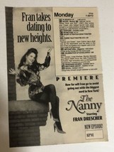 The Nanny Tv Guide Vintage Print Ad Fran Drescher Tpa13 - £4.68 GBP