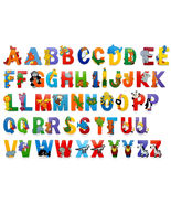 WOODEN JUNGLE ANIMAL ALPHABET LETTERS PERSONALISED BEDROOM WALL DOOR NAME - £2.43 GBP