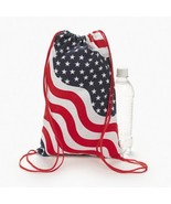 Patriotic Canvas Drawstring Backpack - £3.92 GBP