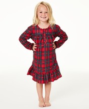 allbrand365 designer Little &amp; Kids Big Girls Brinkley Plaid Pajama Nightgown 6-7 - £27.91 GBP