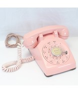 Pink Western Electric 500 Desk Rotary Phone 1963 Working Antique - $376.46 CAD