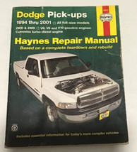 Dodge Full-Size Pickups, 1994-2001 (Haynes Manuals) by Haynes (paperback) - £27.81 GBP