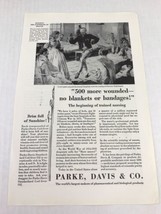 Vtg 1929 Print Ad Park Davis &amp; Co Pharmaceuticals Trained Nursing Advert... - £7.77 GBP