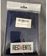 Navy Blue Passport &amp; Card Holder  Elegant Ultra Slim PVC Faux Leather NEW - $14.00