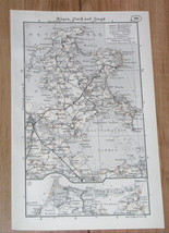 1937 Vintage Map Of Rügen Rugen Island Arkona Stralsund Bergen Garz Germany - £13.39 GBP