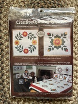 Vintage 80s Paragon Needlecraft Creative Quilting Squares Kit Whig Rose New - $21.00