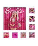 Rare!!! Cute Barbie Custom Waterproof Polyester Shower Curtain 4 Size - $42.10 CAD+