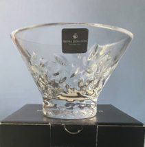 Royal Doulton Crystal Central Park Small Candy Nut Pedestal Bowl 4.75 Ne... - $22.67