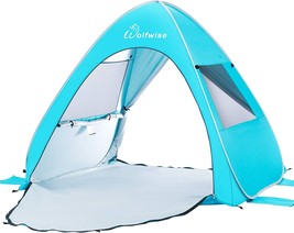 WolfWise UPF 50+ Easy Pop Up Beach Tent Sun Shelter Instant Automatic Portable - £40.95 GBP