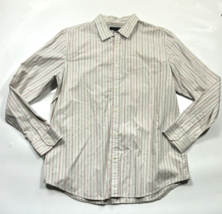 Banana Republic Men&#39;s Classic Fit Button Front Shirt XL 17-17.5 Striped - £12.43 GBP