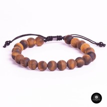 Kavak Handmade Men&#39;s Bracelet Genuine Tiger eye Beads stones - £20.08 GBP
