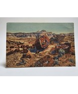 Petrified Forest Arizona Holbrook Desert Rock Formations Linen Historic ... - £7.41 GBP