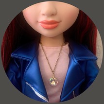 18 inch Fashion Doll Jewelry • Rhinestone Dangle Pendant Necklace for 18” Doll - £6.93 GBP