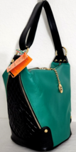 Marino Orlandi Italian Designer Large Green Black Backpack Sling Bagnwt! - £382.91 GBP