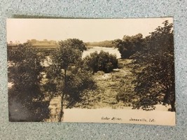 Cedar River Janesville IA Iowa landscape view vintage postcard - £7.04 GBP