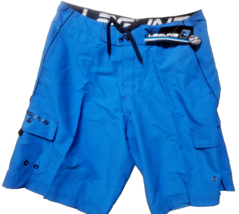 Men&#39;s Laguna Bathin Suit Swim Trunks Size 34 Polyester Blue New W Tags Free Ship - £9.48 GBP