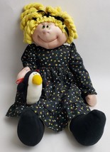 Vtg Anne Klocko Squeaky Cheeks Pengueinna Soft Sculptured Doll 21" Dakin 1983 - $44.50