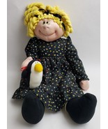 Vtg Anne Klocko Squeaky Cheeks Pengueinna Soft Sculptured Doll 21&quot; Dakin... - £35.00 GBP