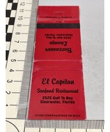 Matchbook Cover EL Capital Seafood Restaurant  Clearwater, FL gmg Unstruck - £9.75 GBP