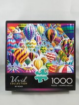 Vivid Collection Sky Roads Jigsaw Puzzle 1000 Piece Buffalo Games Air Balloons - £9.01 GBP