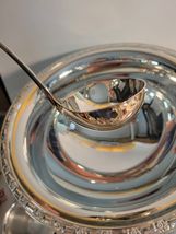 Punch Bowl Silver Plated on Pedestal with 20 Cups & Ladle Oneida image 4