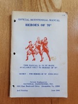 National Sojourners Official Bicentennial Manual HEROES of 76 3rd Printi... - £31.06 GBP