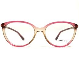 PRADA Eyeglasses Frames VPR 03O EAN-1O1 Red Clear Fade Gold Cat Eye 51-1... - £96.14 GBP