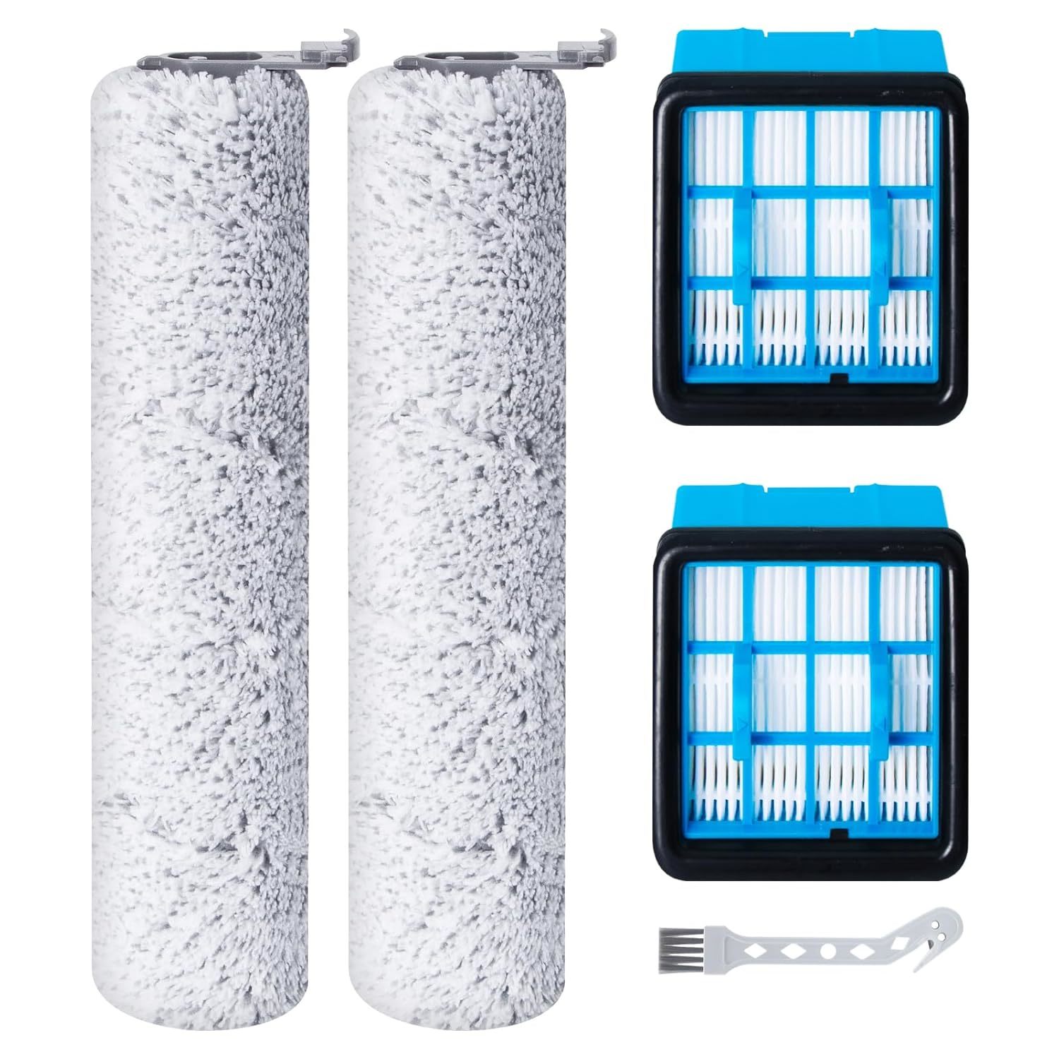 Replacement Brush Roller And Hepa Filter For Bissell Crosswave Omniforce 3882 We