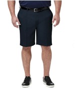 Haggar Cool 18 PRO Expandable Waist Comfort Stretch Fabric Men Short 44W... - $40.52 CAD
