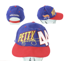 Vintage 90s NASCAR Spell Out Kyle Petty Hot Wheels Racing Flames Snapback Hat - £23.26 GBP
