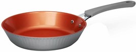 8&#39;&#39; Small Fry Pan - Stylish Kitchen Cookware With Elegant Lines Pattern,... - £52.74 GBP