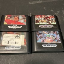 Lot of 4 Sega Genesis Sports Games Sports Talk Football And Baseball - $9.49