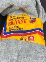 Big Yank Tube Socks Athletic Gym Stretch 10-13 Vintage Grey New Vintage ... - $19.79