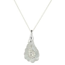 Alexis Bittar Crystal Lucite Paisley Petite Pendant Statement Necklace NWT - £102.35 GBP
