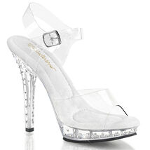SALE LIP-108SDT Women's White 5" Heel Platform Ankle Strap Sandal Shoes 8 - $39.57