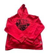 NBA Men Sweater Red Hoodie Sweatshirt Basketball Logo Hooded Size 3X Zip... - $44.73 CAD