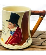 Vtg Crown Devon John Peel To Hat Large Tankard Mug Hand Painted - $31.86 CAD