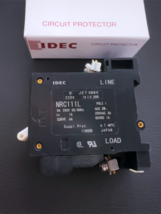 NRC111L-1AAA IDEC Circuit Breaker 1 Pole W/ Auxiliary 250VAC 65VDC A Trip - £18.81 GBP