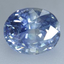 Natural Blue White Sapphire | Oval Cut | 7.15x5.95 mm | 1.60 Carat | LOOSE SAPPH - £566.24 GBP